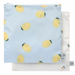 Frühstücksbeutel 2er Pack Snack Bag - Happy Fruits - Lemon