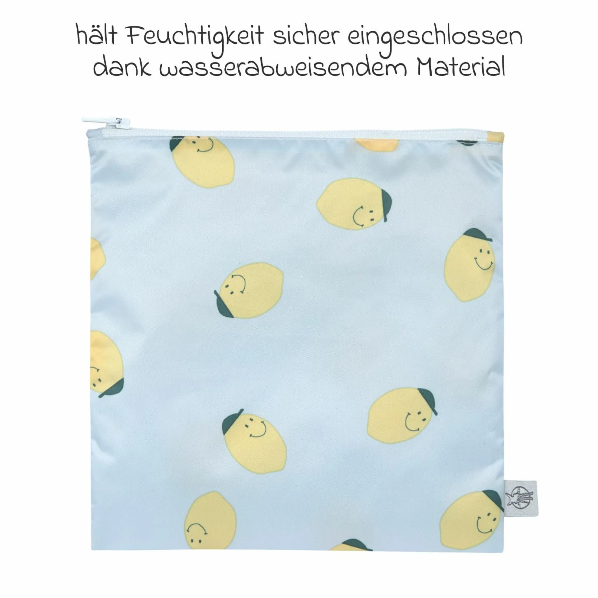 Frühstücksbeutel 2er Pack Snack Bag - Happy Fruits - Lemon