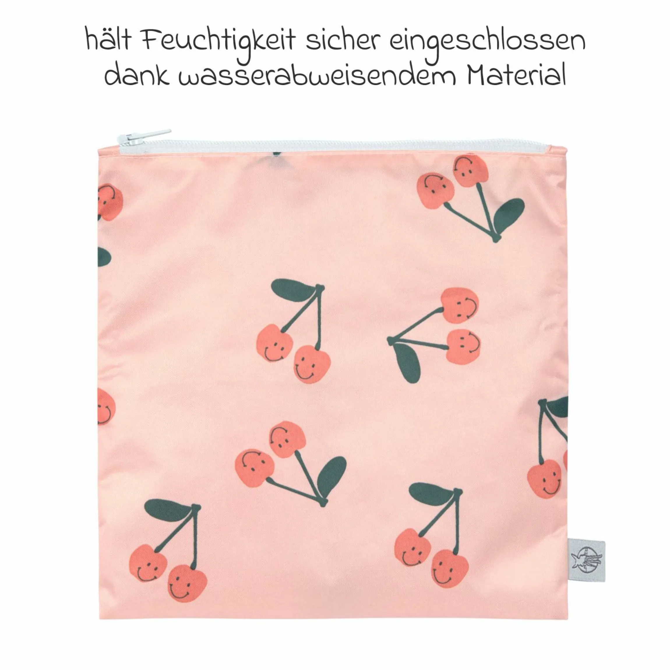 Frühstücksbeutel 2er Pack Snack Bag - Happy Fruits - Cherry
