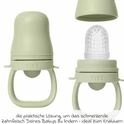 Fruchtsauger Baby Feeder mit 2x Silikon-Schnabel - Sage