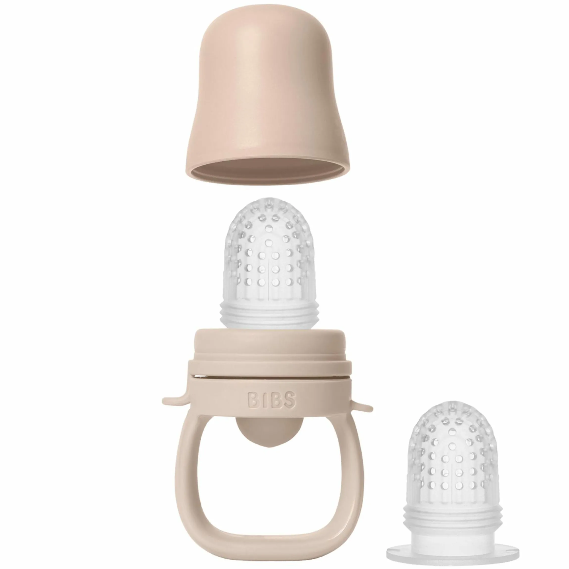 Fruchtsauger Baby Feeder mit 2x Silikon-Schnabel - Blush