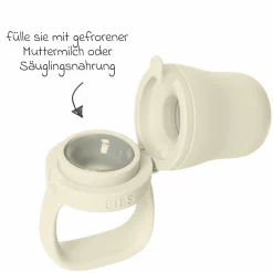Fruchtsauger Baby Feeder mit 2x Silikon-Schnabel - Ivory