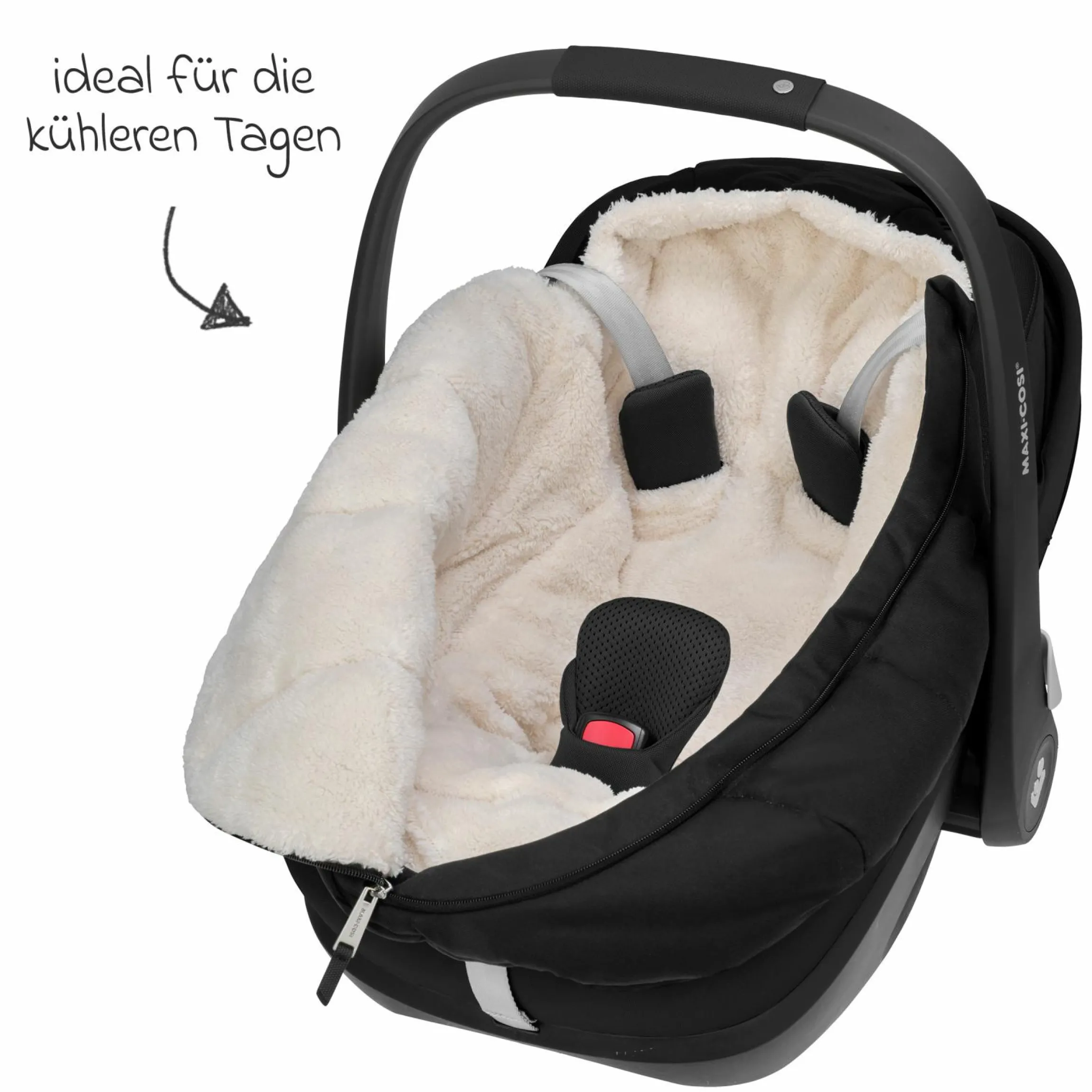 Fußsack für Babyschalen von Maxi-Cosi - Twillic Black