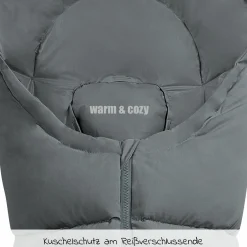 Fußsack Milo für Babyschalen & Babywannen - Grey