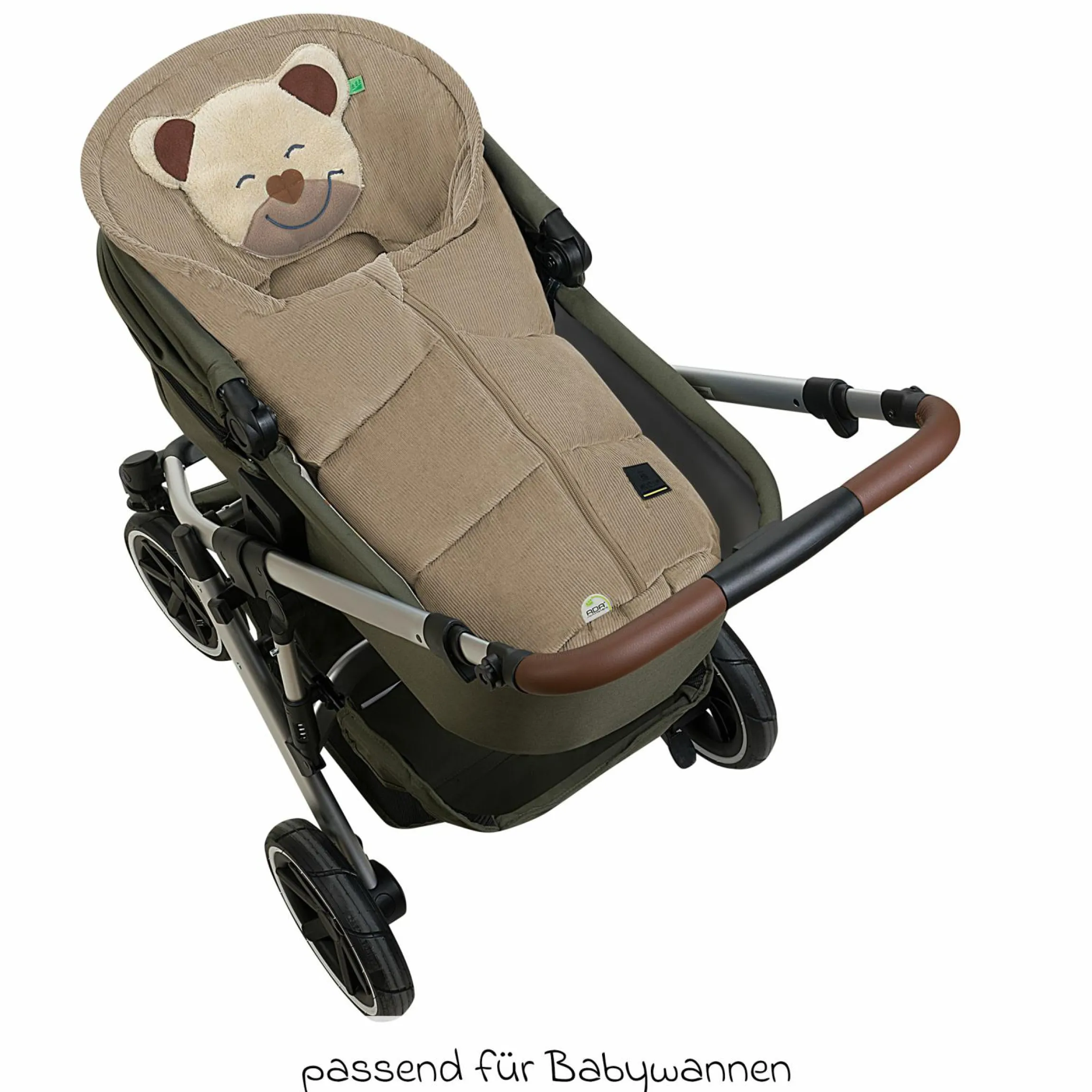 Fußsack Mucki Cord für Babyschale & Babywanne - Sahara