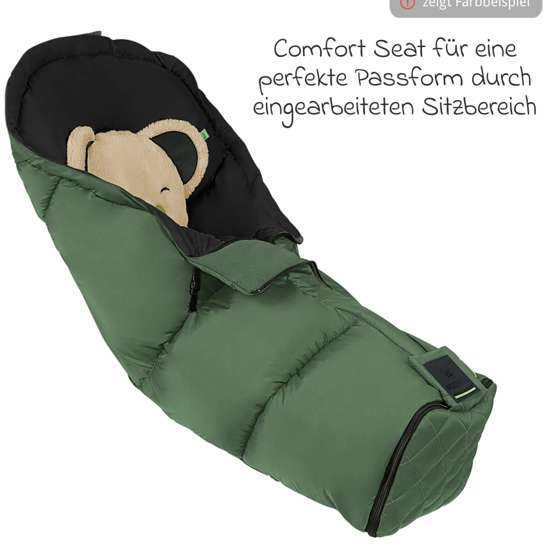 Fußsack Mucki L -cs für Buggy, Sport- und Kinderwagen - Red Orange