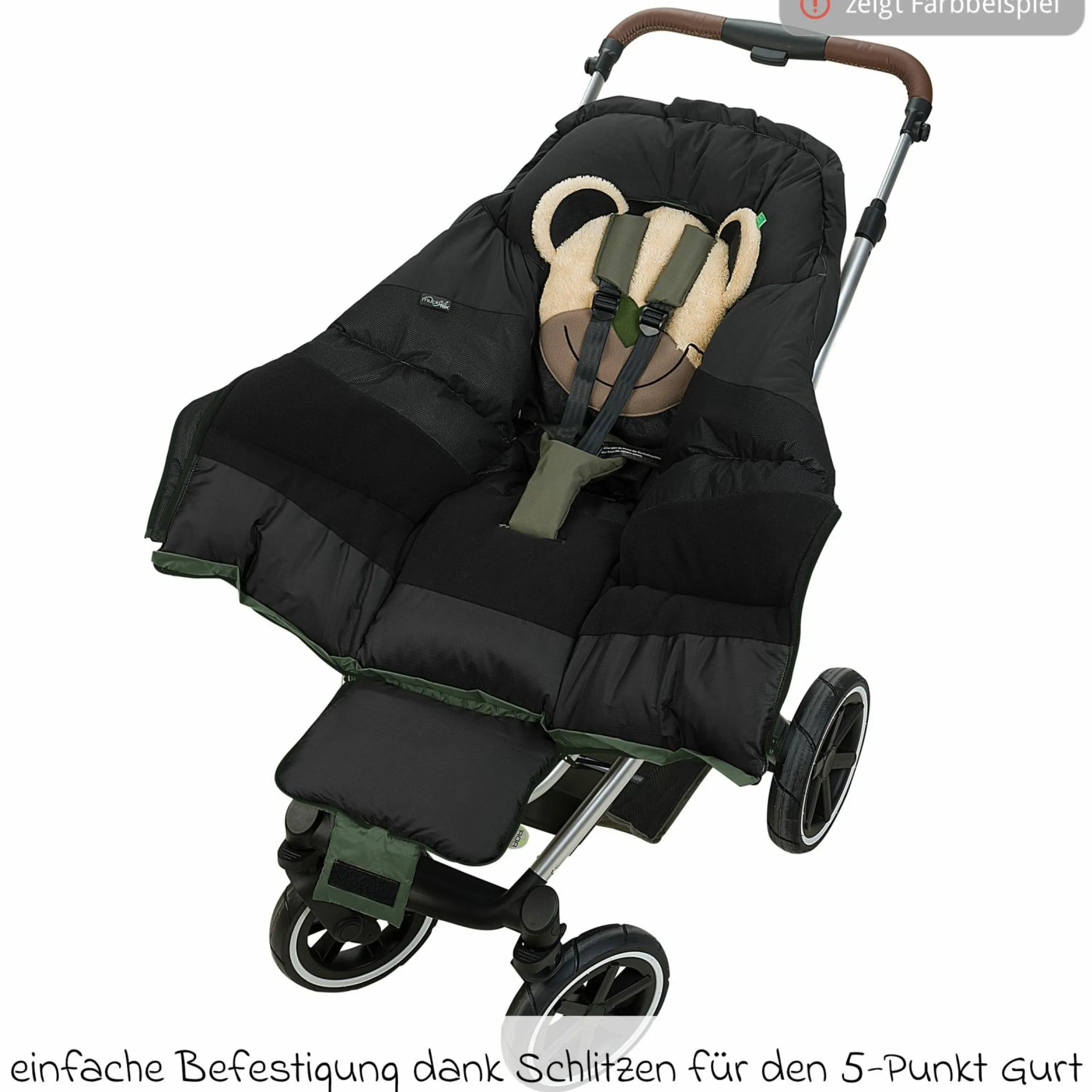 Fußsack Mucki L -cs für Buggy, Sport- und Kinderwagen - Red Orange