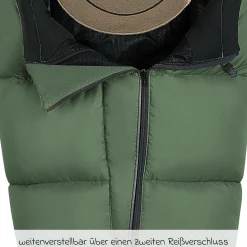 Fußsack Mucki L -cs für Buggy, Sport- und Kinderwagen - Steel Green