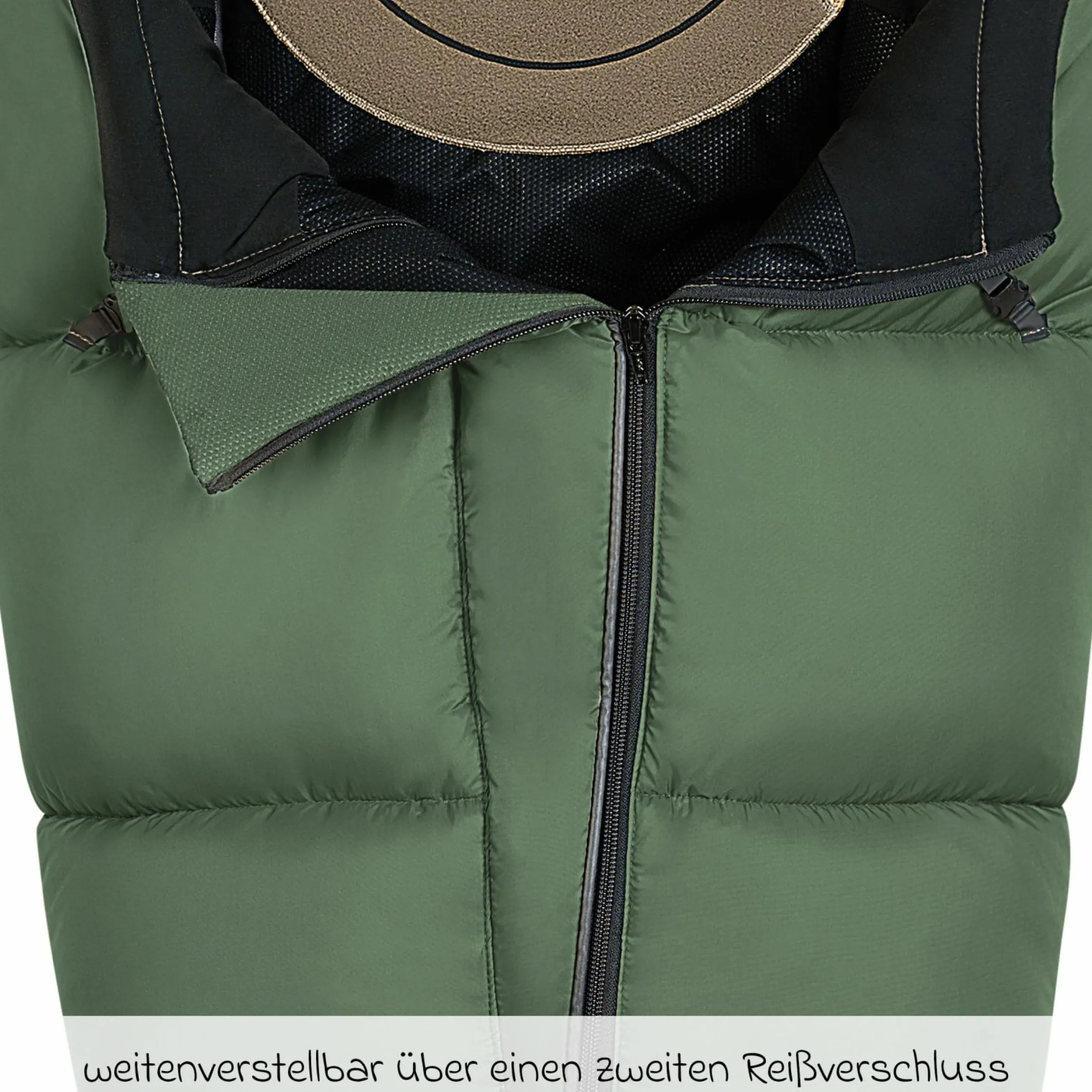 Fußsack Mucki L -cs für Buggy, Sport- und Kinderwagen - Steel Green