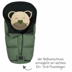 Fußsack Mucki L -cs für Buggy, Sport- und Kinderwagen - Steel Green