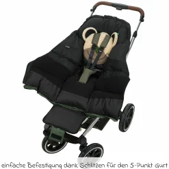 Fußsack Mucki L -cs für Buggy, Sport- und Kinderwagen - Steel Green