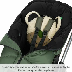 Fußsack Mucki L -cs für Buggy, Sport- und Kinderwagen - Steel Green