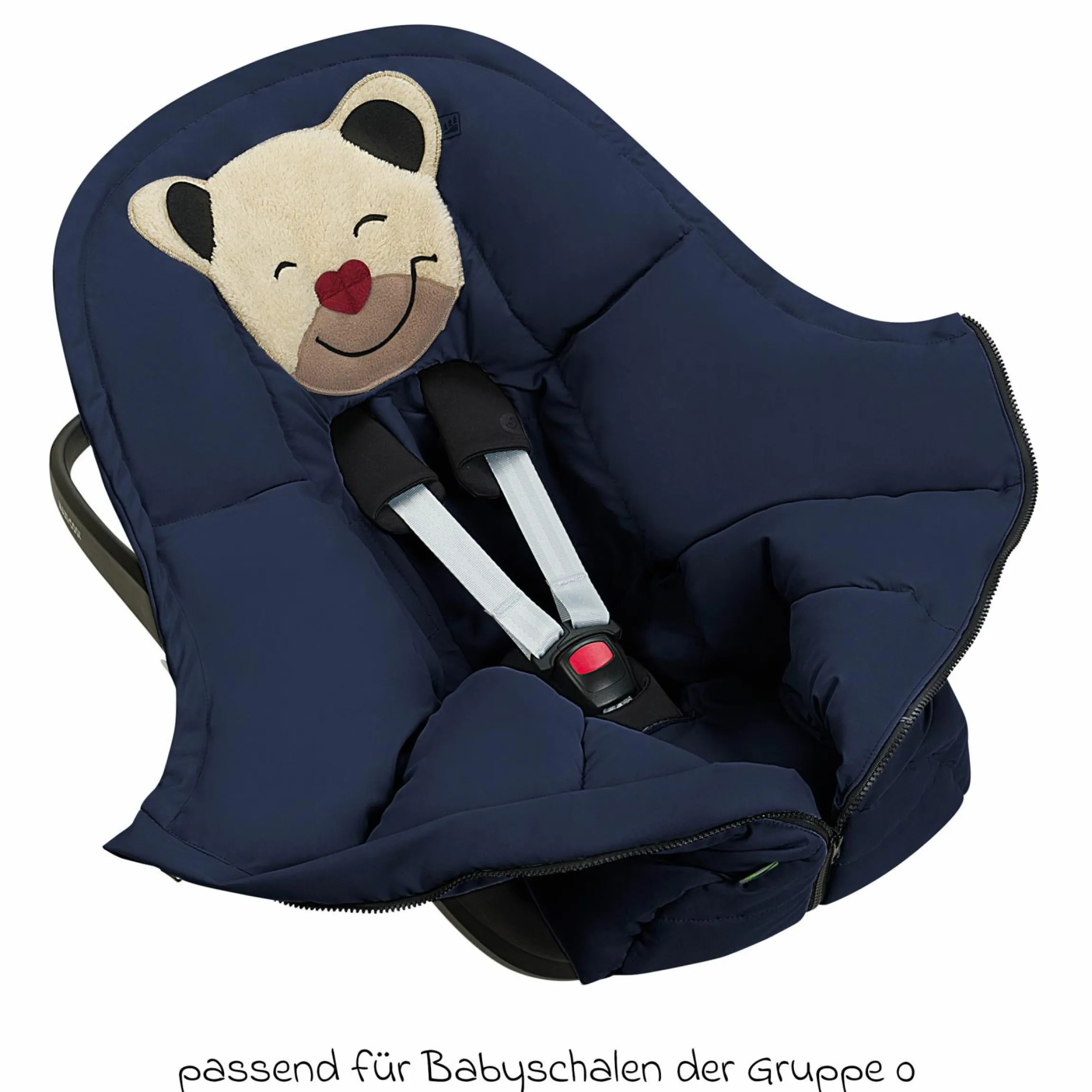 Fußsack Mucki Peach Skin für Babyschale & Babywanne - Navy