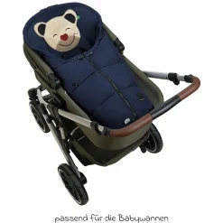 Fußsack Mucki Peach Skin für Babyschale & Babywanne - Navy