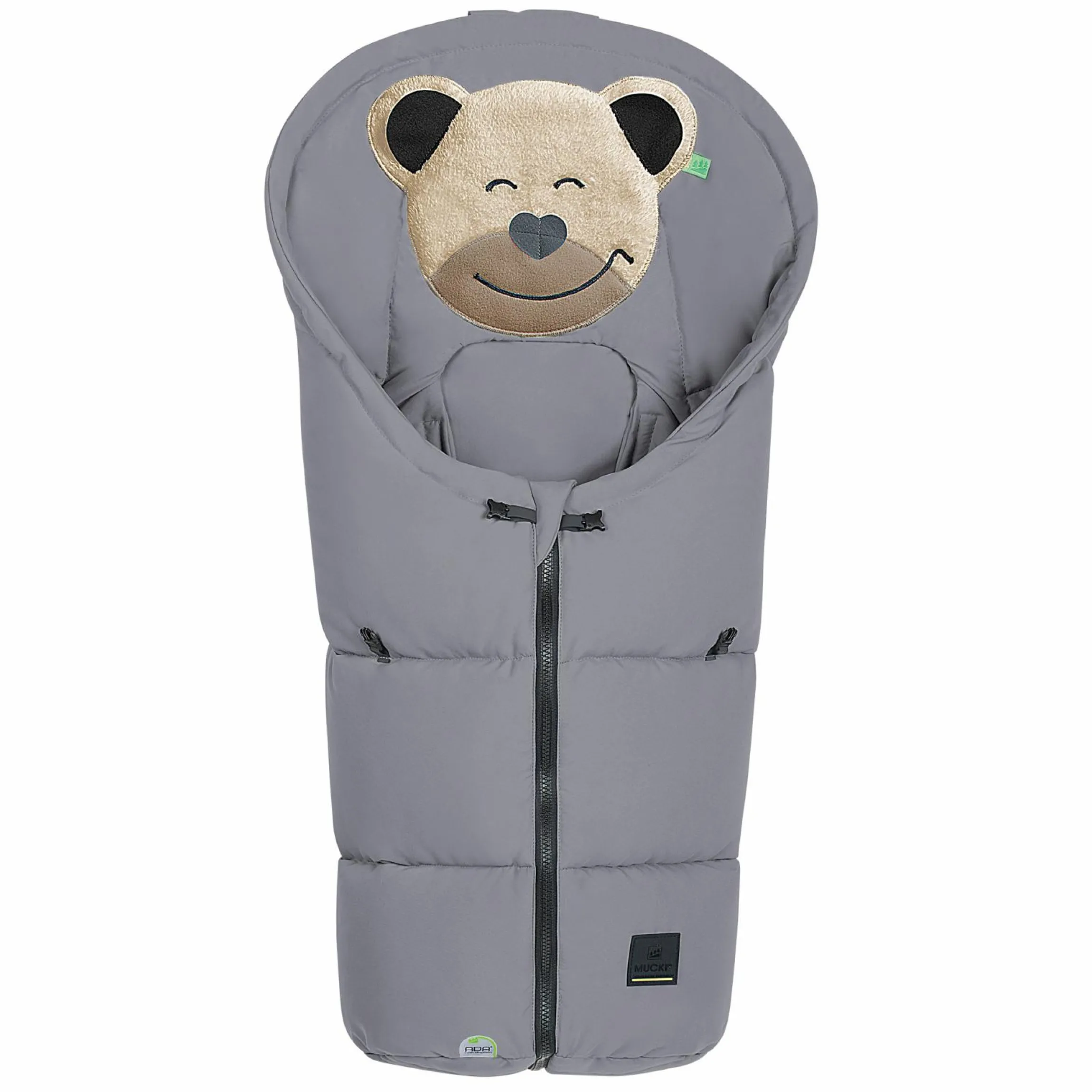 Fußsack Mucki Peach Skin für Babyschale & Babywanne - Rocky Grey