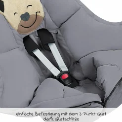 Fußsack Mucki Peach Skin für Babyschale & Babywanne - Rocky Grey