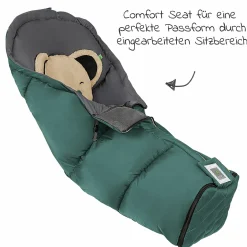 Fußsack Muckitex Mucki L-cs für Kinderwagen, Sportwagen & Buggy - Cosy Green