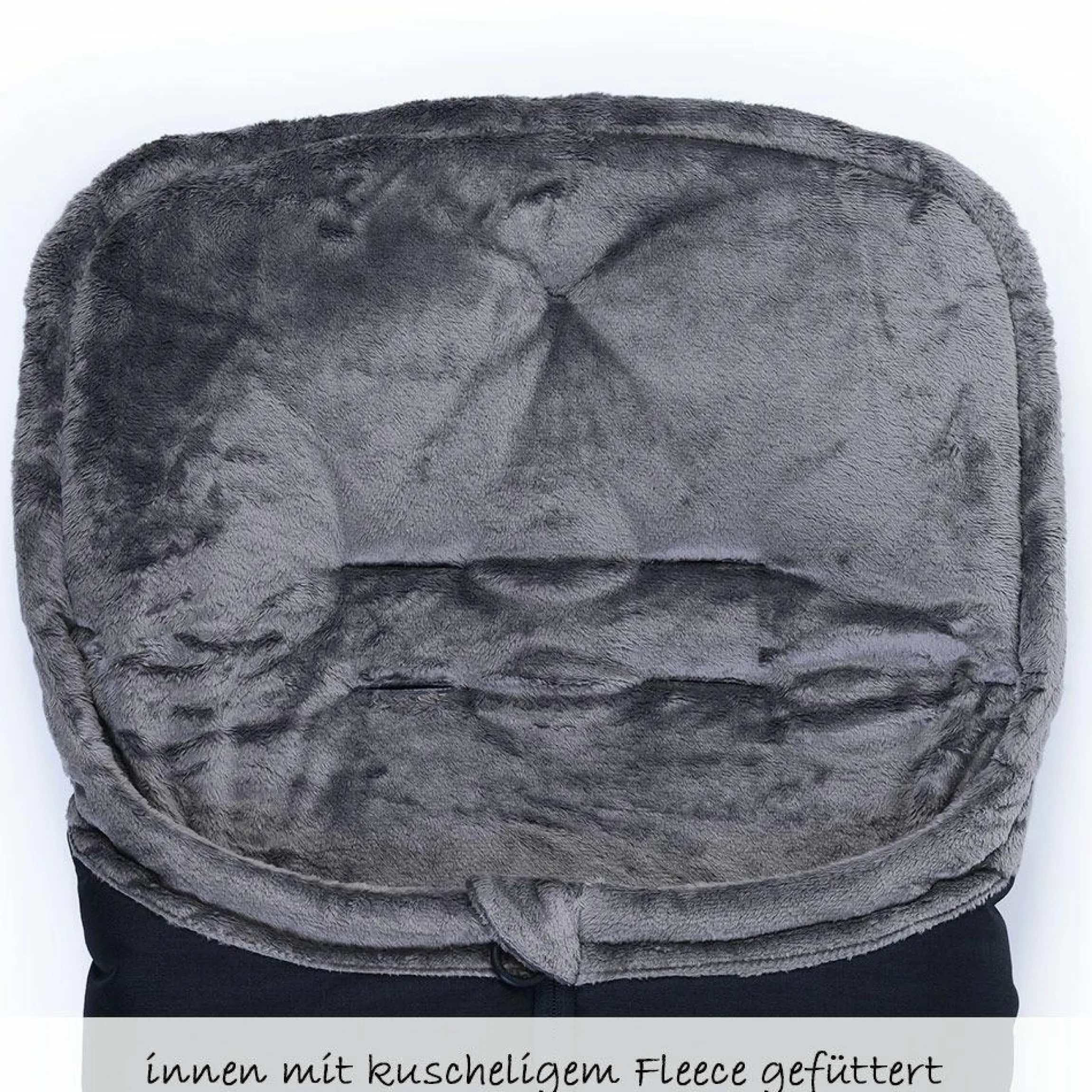Fußsack XS für Babywannen und Babyschalen - Schwarz