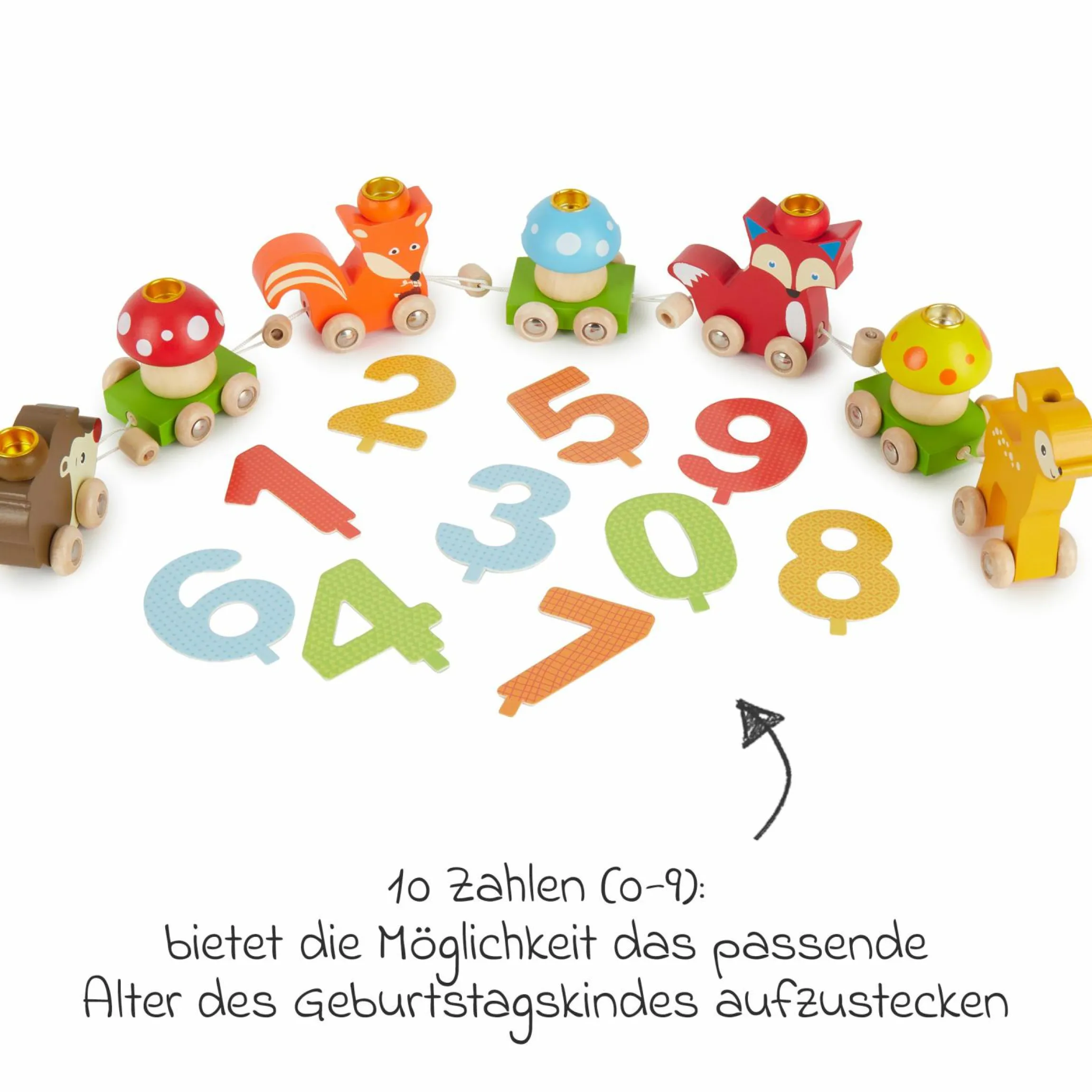 Geburtstagszug - Waldtiere