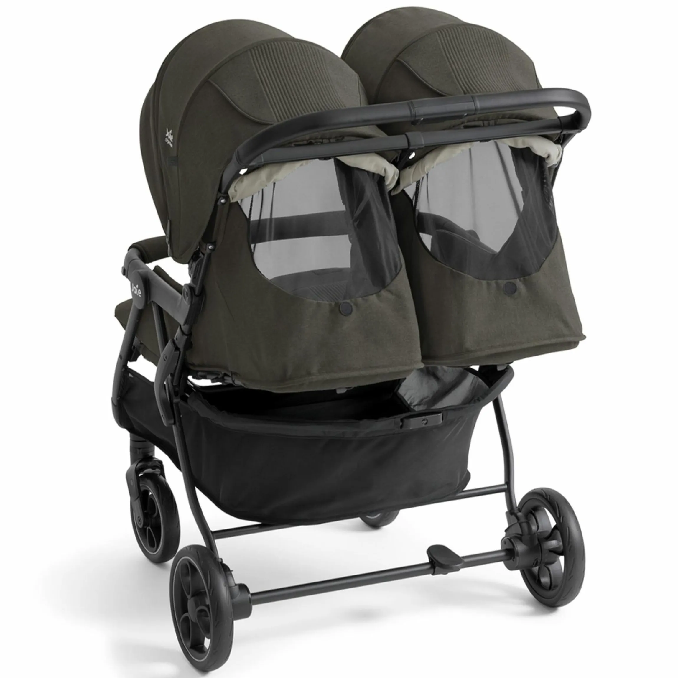 Geschwister- & Zwillingswagen Estrella bis 22 kg (je Sitz) inkl. Regenverdeck - Signature - Evergreen