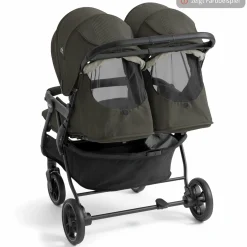Geschwister- & Zwillingswagen Estrella bis 22 kg (je Sitz) inkl. Regenverdeck - Signature - Eclipse