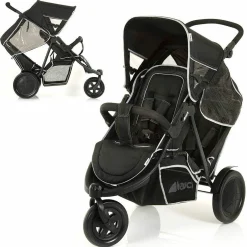 Geschwisterwagen Freerider - Black