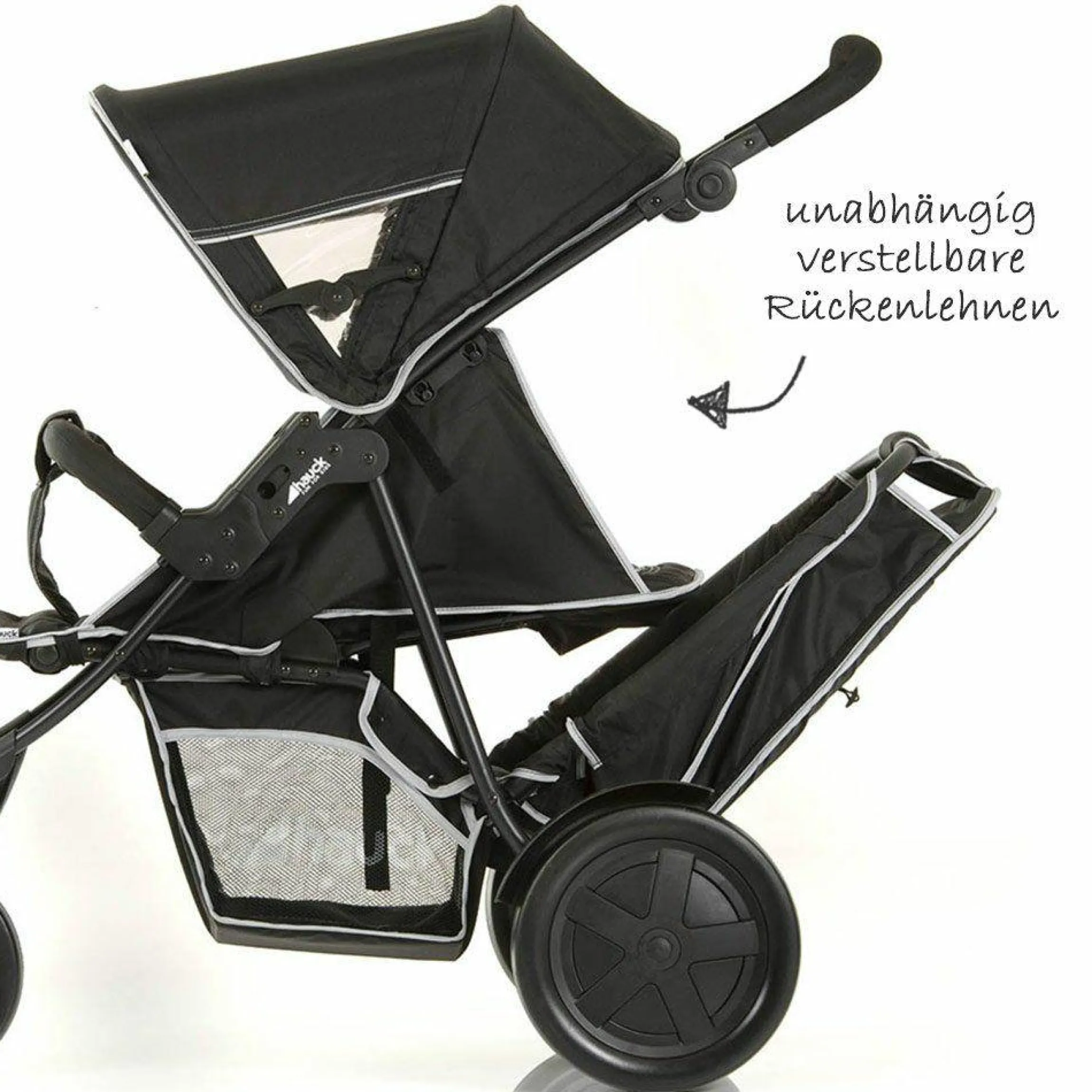 Geschwisterwagen Freerider - Black