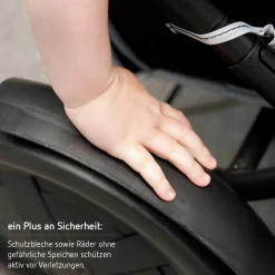 Geschwisterwagen Freerider - Black