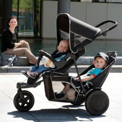 Geschwisterwagen Freerider - Black