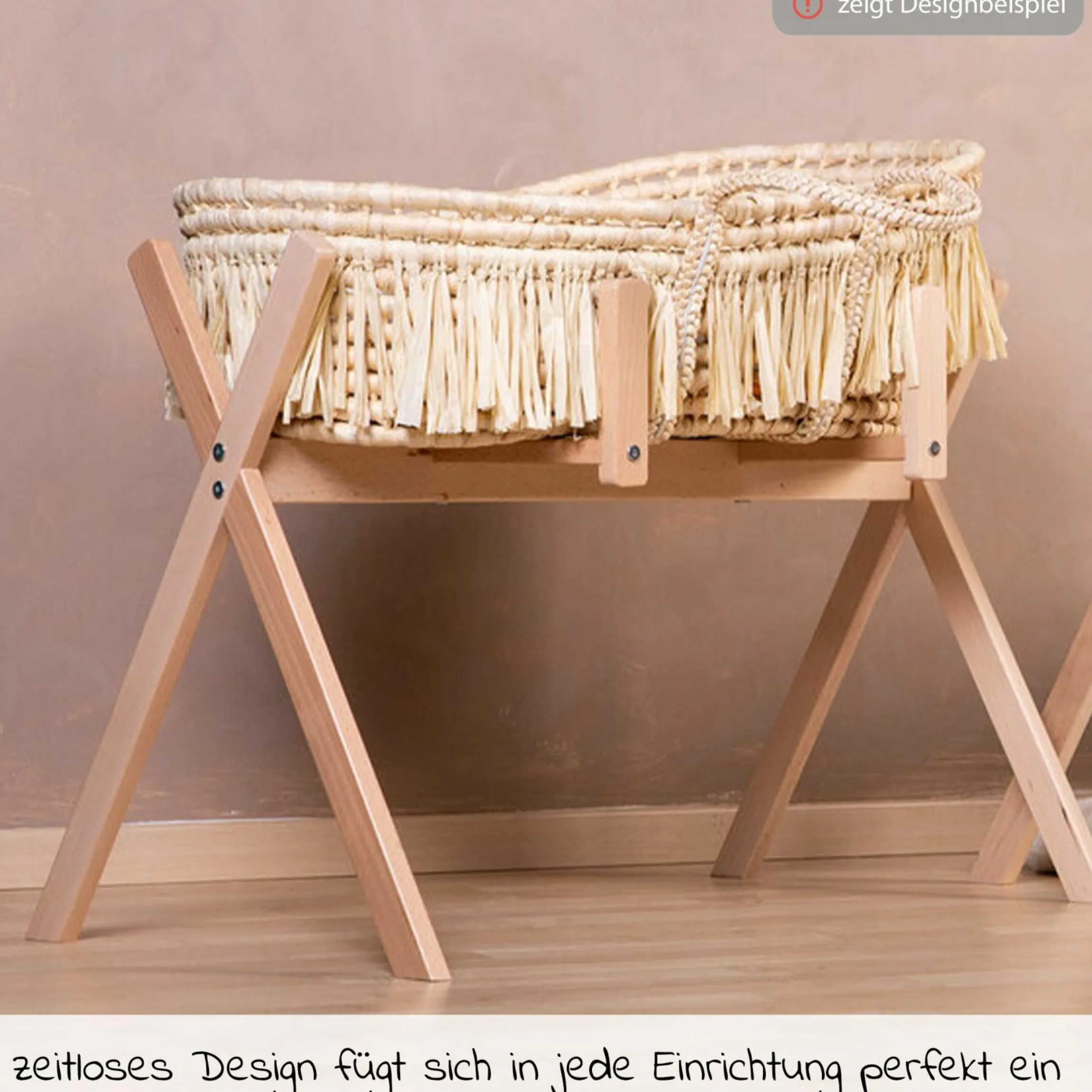 Gestell / Ständer Tipi für Moseskorb PLAY&GYM - Natur