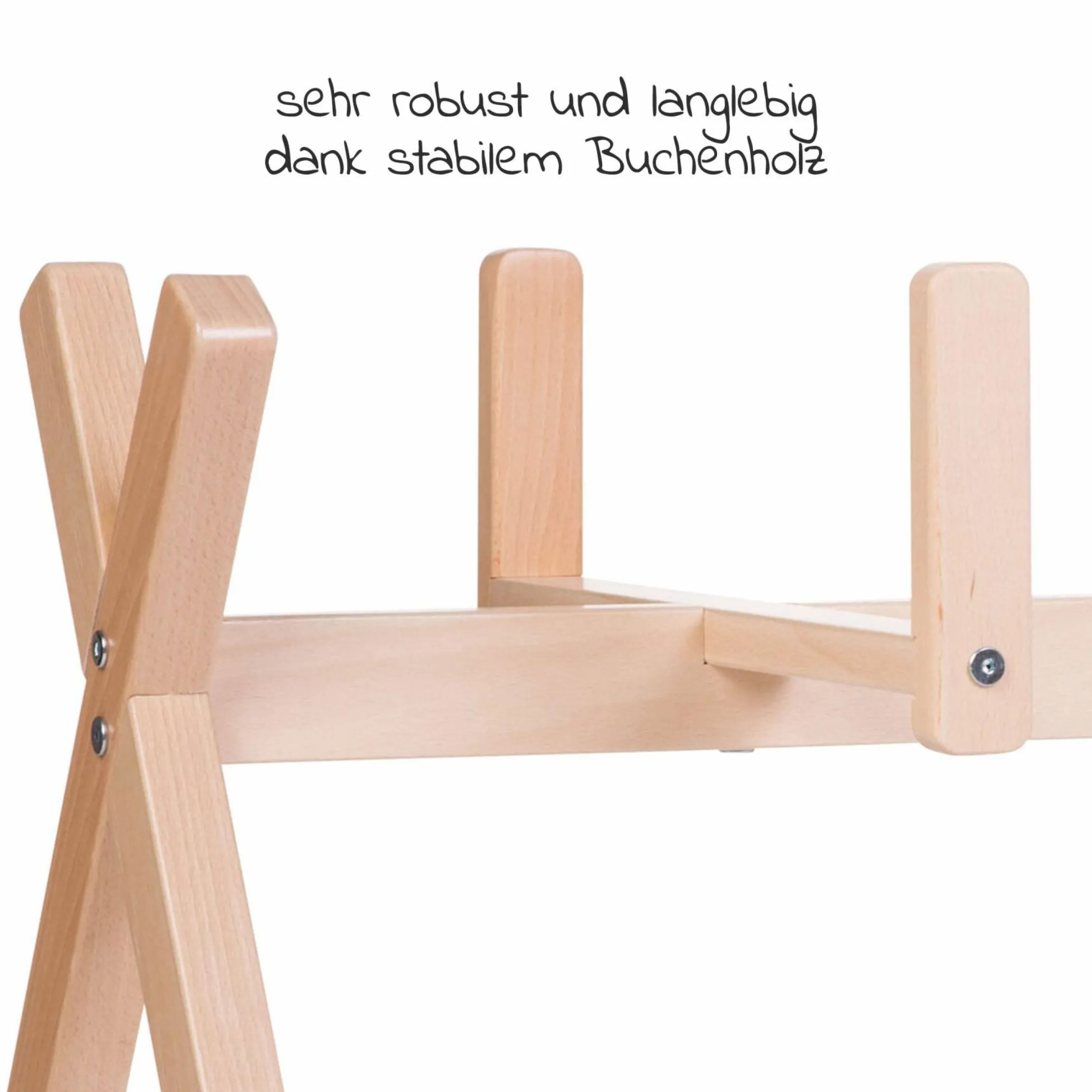 Gestell / Ständer Tipi für Moseskorb PLAY&GYM - Natur