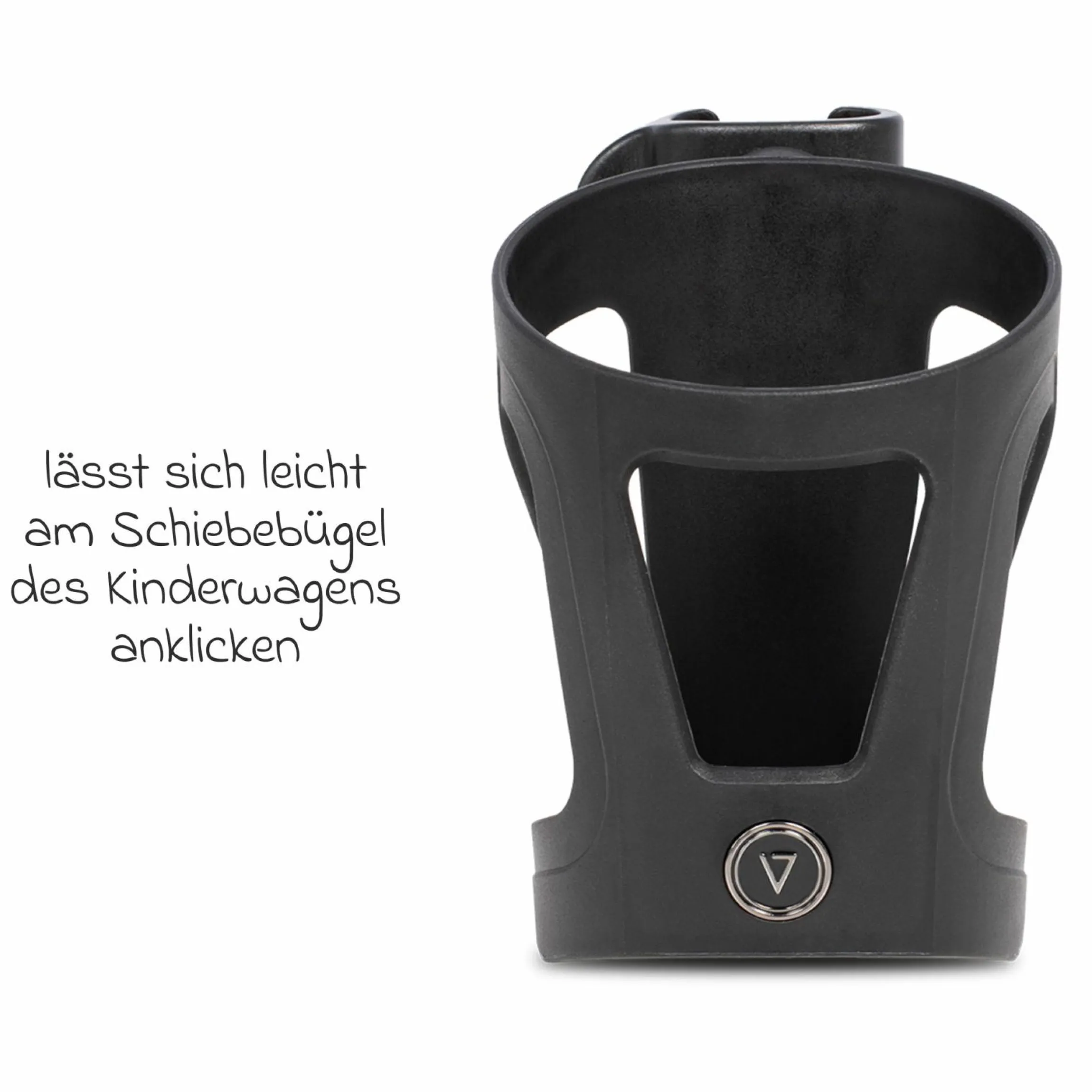 Getränkehalter Upline für Kinderwagen Vero und Claro - Schwarz - Kollektion 2025