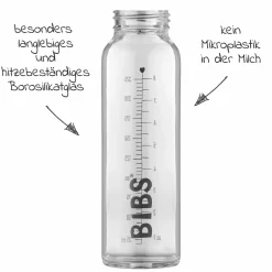 Glas-Flasche Baby Bottle Complete 225 ml + Latex-Trinksauger langsamer Nahrungsfluss - Sage