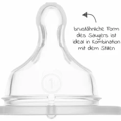 Glas-Flasche 2er Pack Feel Good 170 ml - Silikon Gr. 1 - Vogel & Eichhörnchen