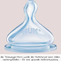 Glas-Flasche 3er Pack First Choice Plus 240 ml + Silikon-Sauger Gr. 1 M - Temperature Control + GRATIS Flaschenbürste - Sterne