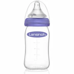 Glas-Flasche 160ml mit NaturalWave® Trinksauger Gr. S