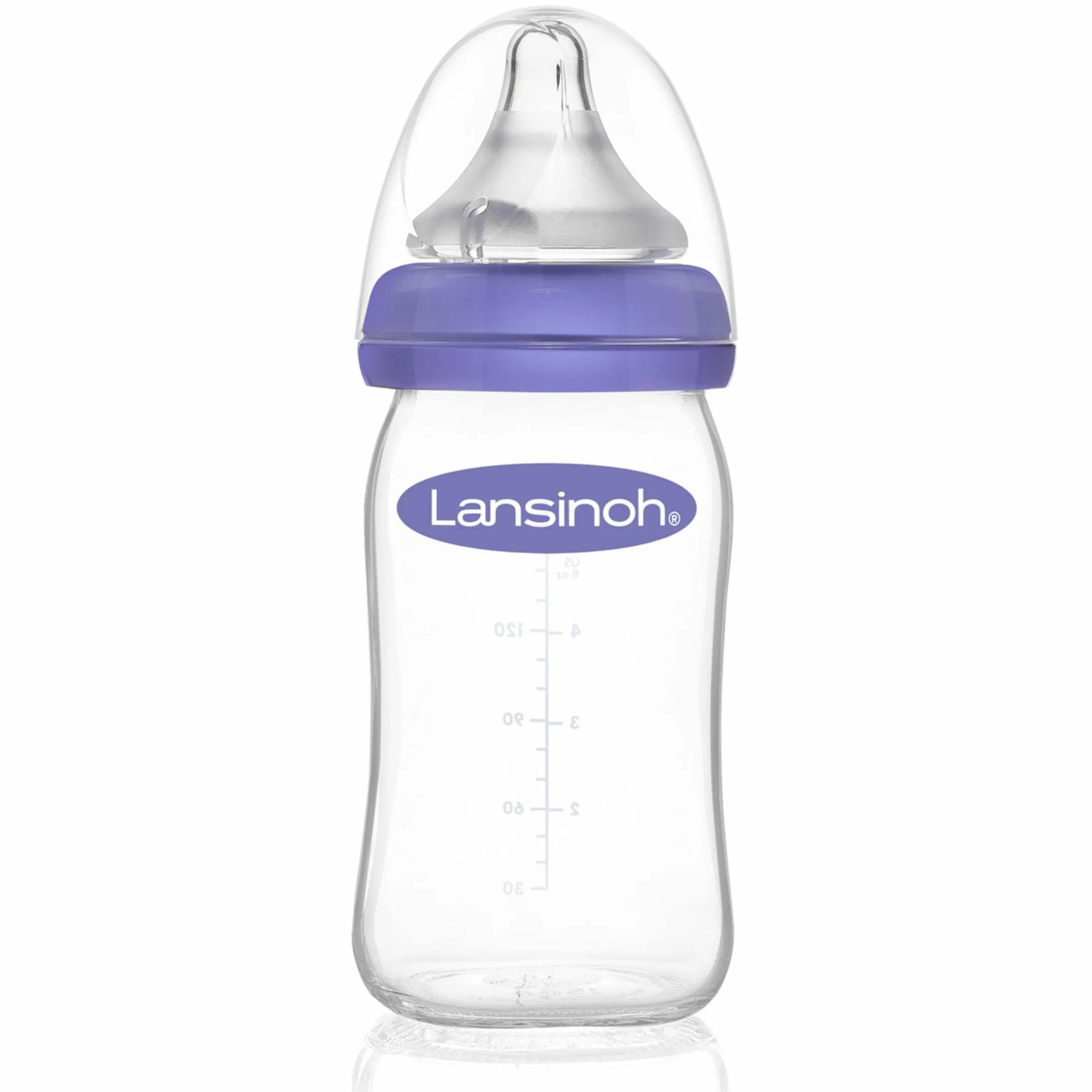 Glas-Flasche 160ml mit NaturalWave® Trinksauger Gr. S