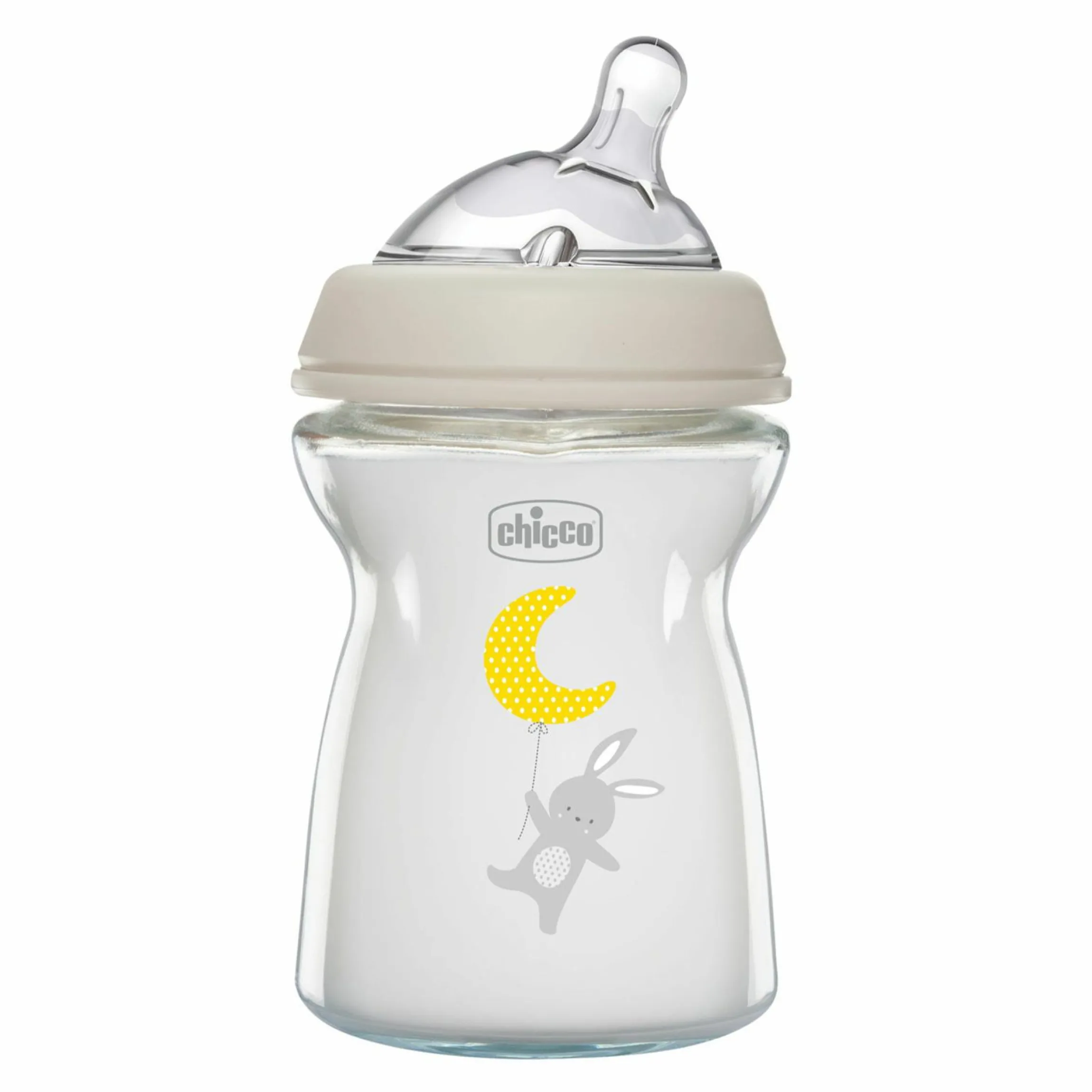 Glas-Flasche Naturalfeeling 250 ml + Silikon-Trinksauger