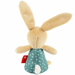 Greifling mit Rassel 13 cm - Hase - Petrol
