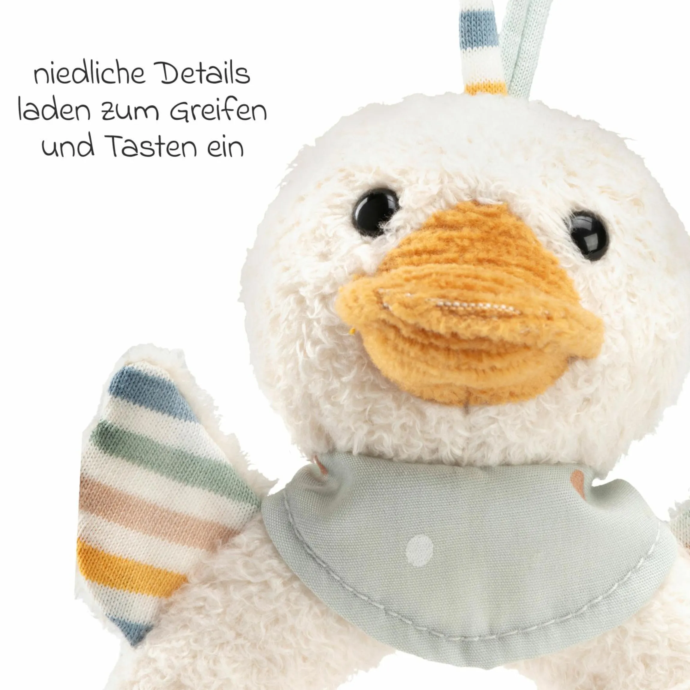 Greifling mit Rassel - Ente Edda