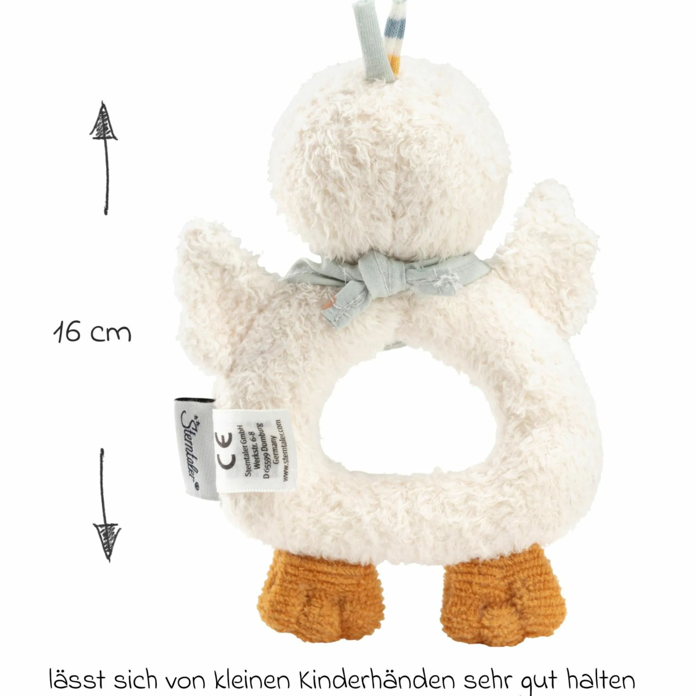 Greifling mit Rassel - Ente Edda