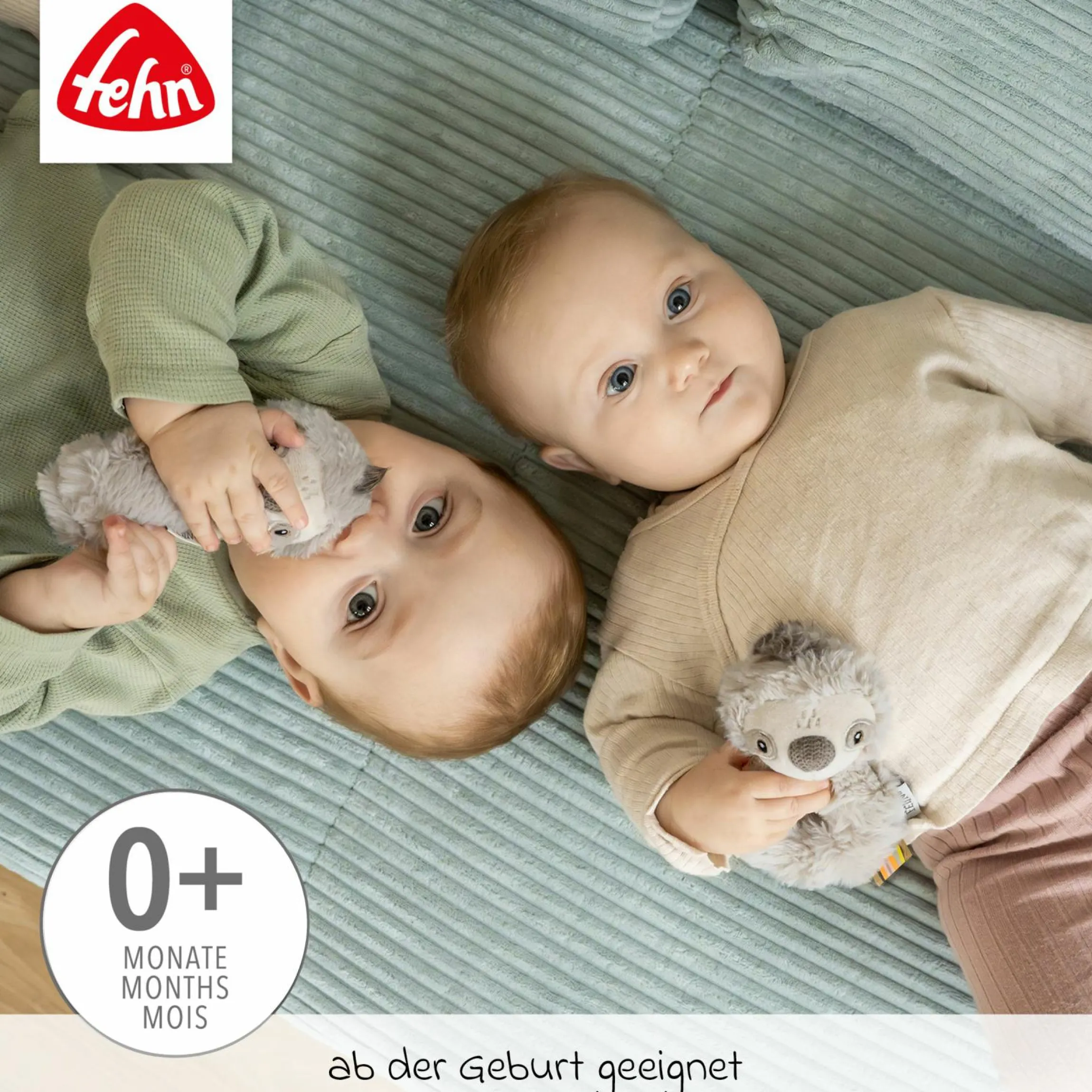 Greifling mit Rassel - Faultier
