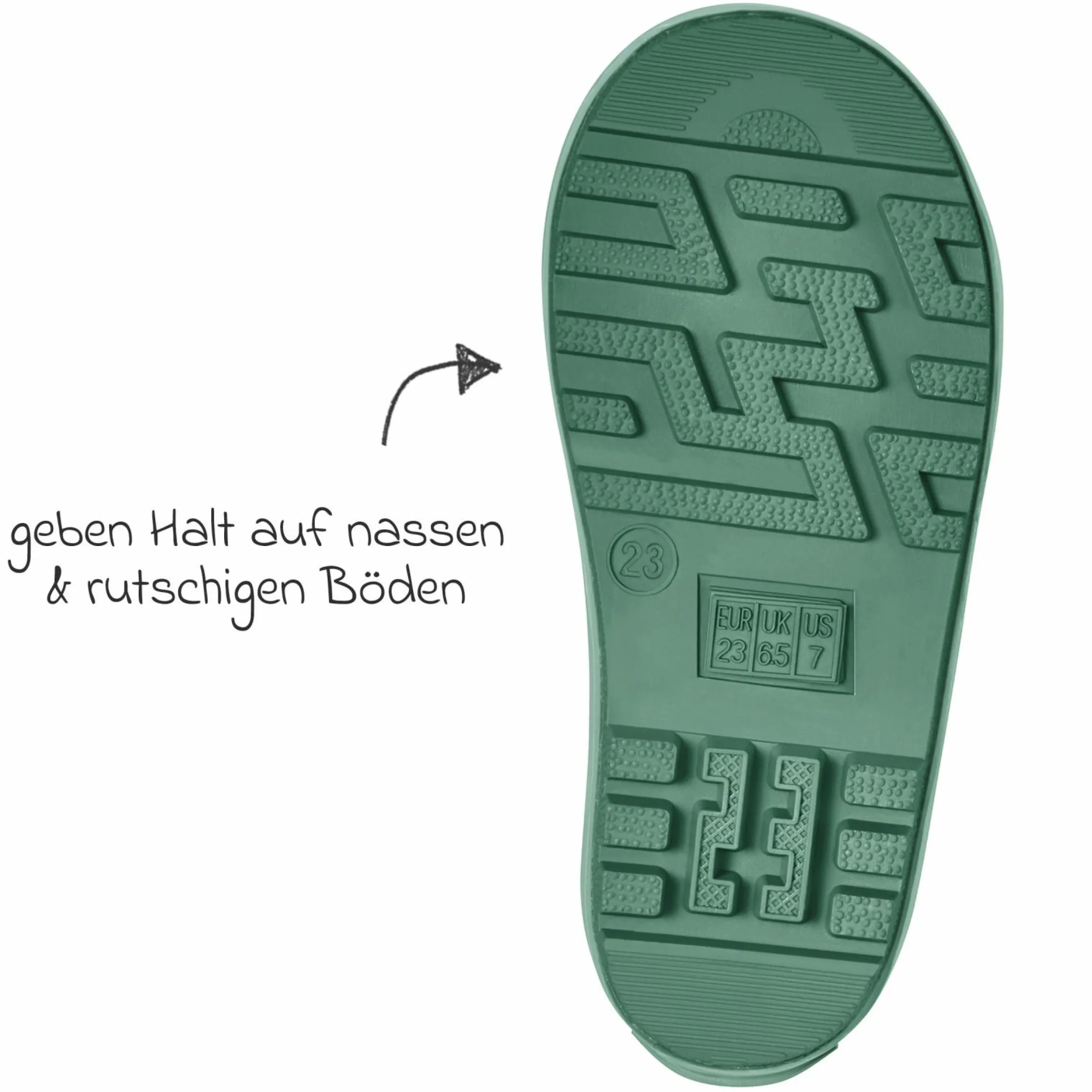 Gummistiefel - Waldtiere - Grün - Gr. 23