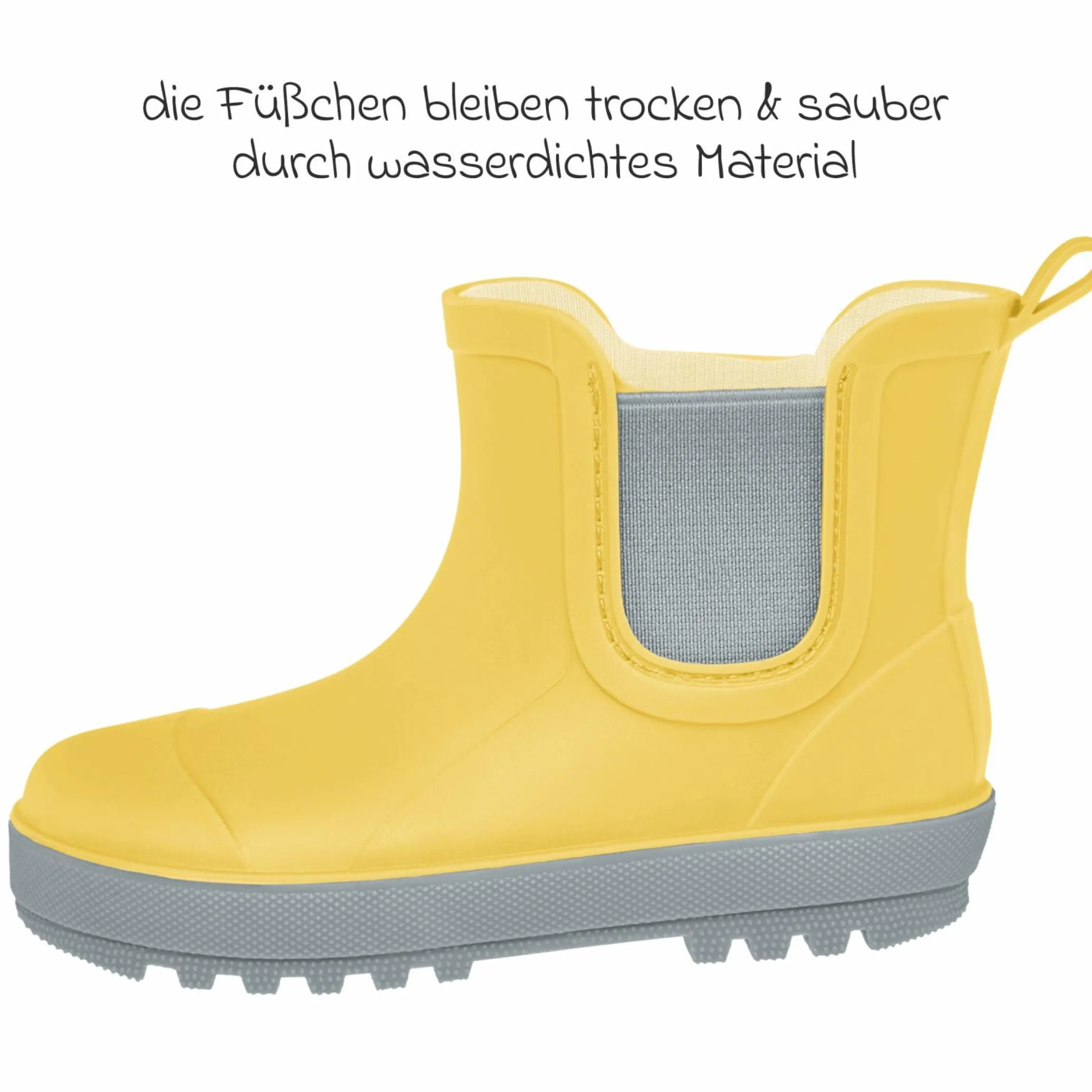 Gummistiefel Halbhoch - Gelb - Gr. 23