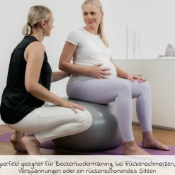 Gymnastikball Mama belastbar bis 120 kg inkl. Luftpumpe - Grau - Kollektion 2024