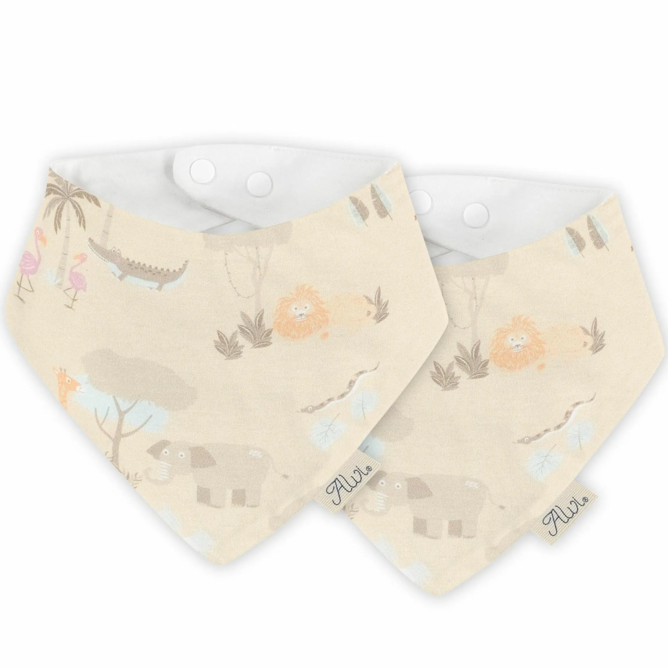 Halstuch / Bandana Lätzchen Dreieckstuch 2er Pack - Jungle
