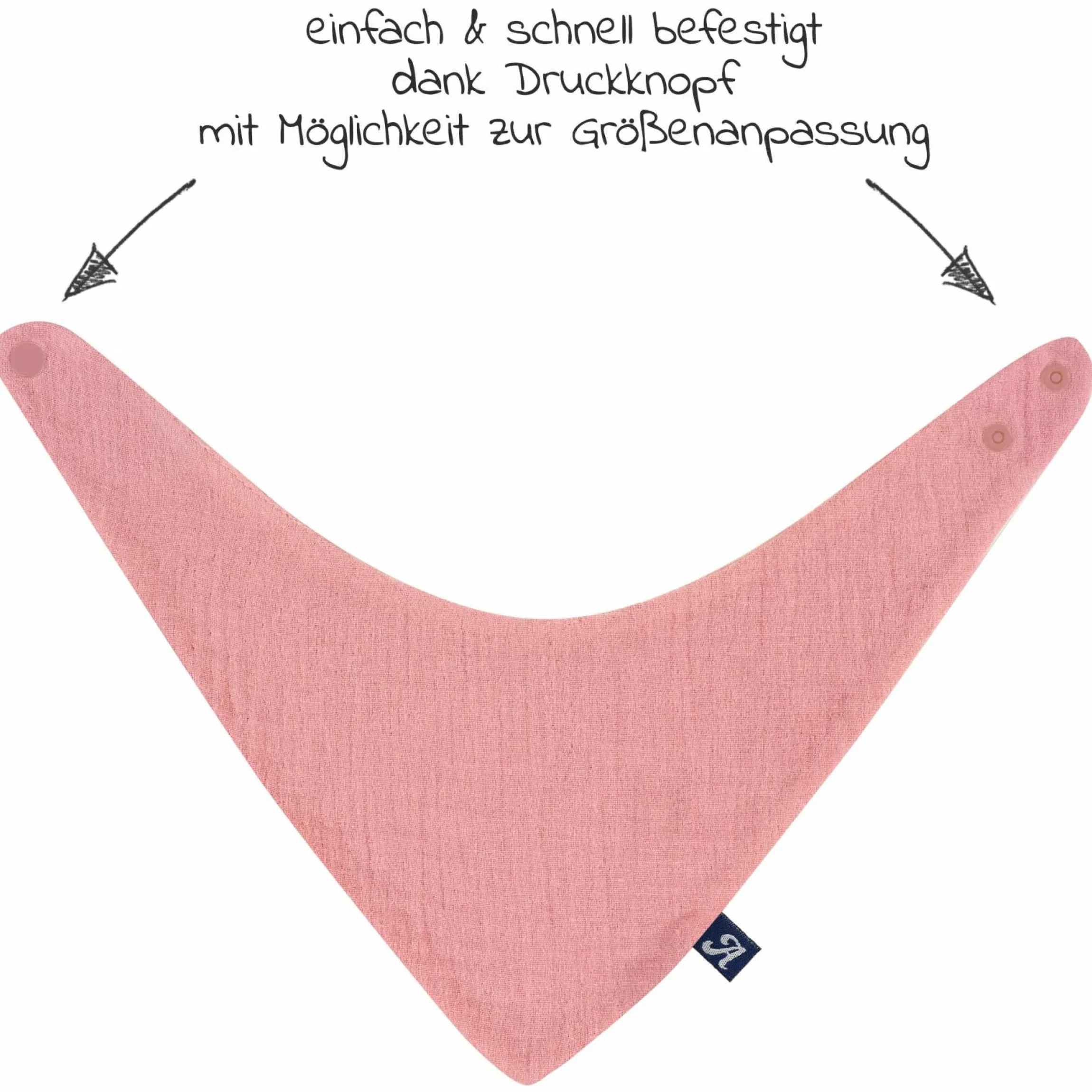 Halstuch / Bandana Lätzchen Dreieckstuch Mull 2er Pack - Fox Glove