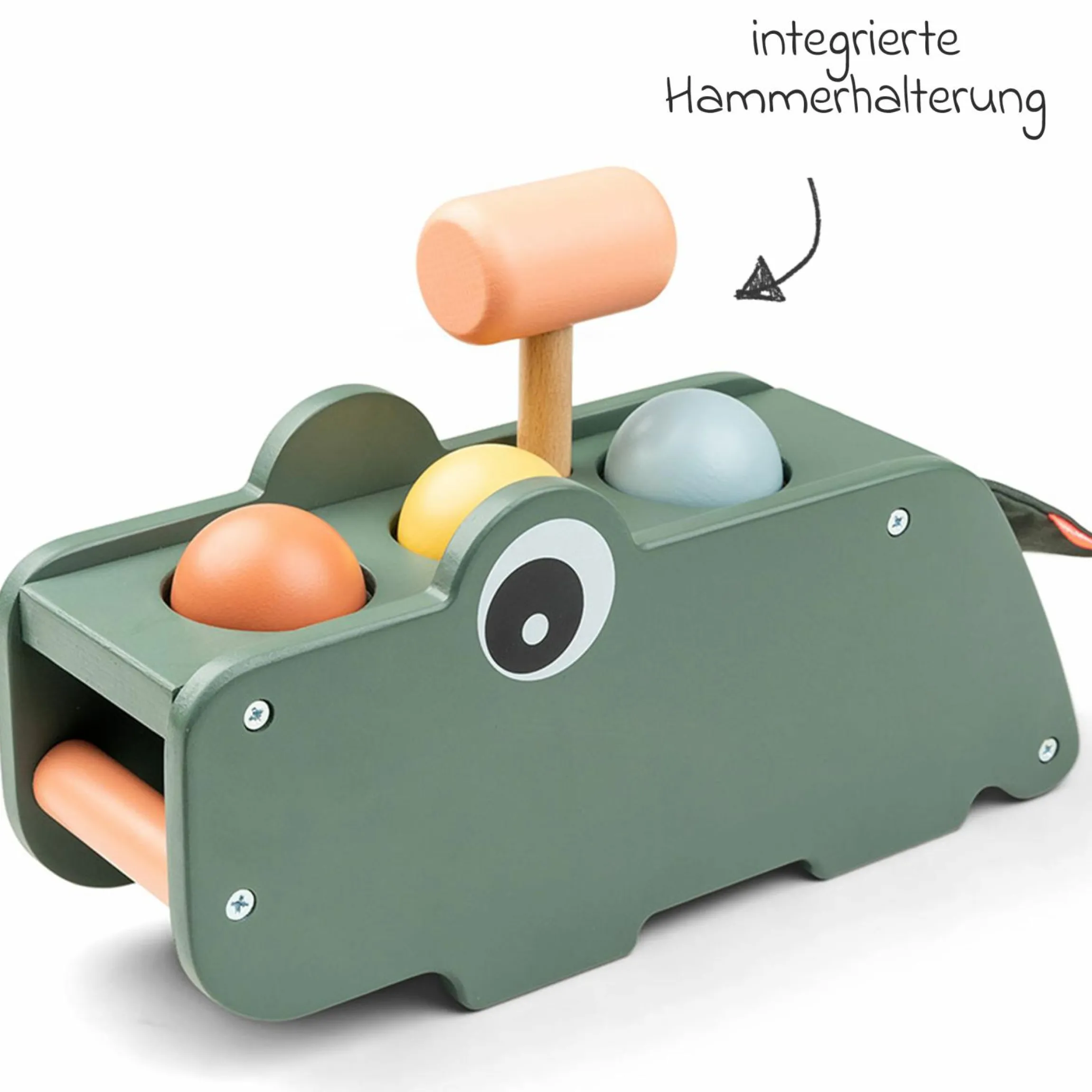 Hammer-Spielbrett - Croco - Grün