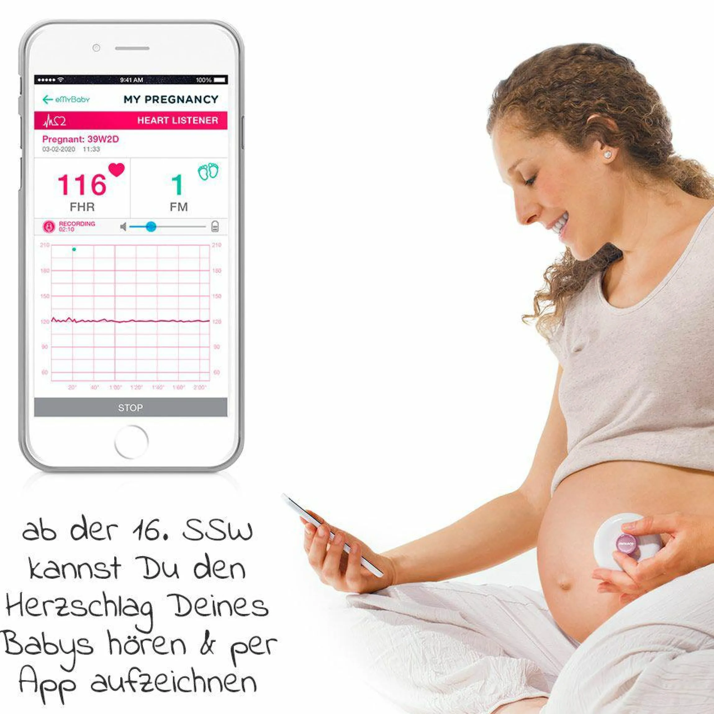 Herzschlag-Wiedergabegerät / Fetal-Doppler SweetBeat