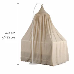 Himmelstange für Baldachin mit Standfuß Höhe 230 cm / 32 cm Ø - Weiß